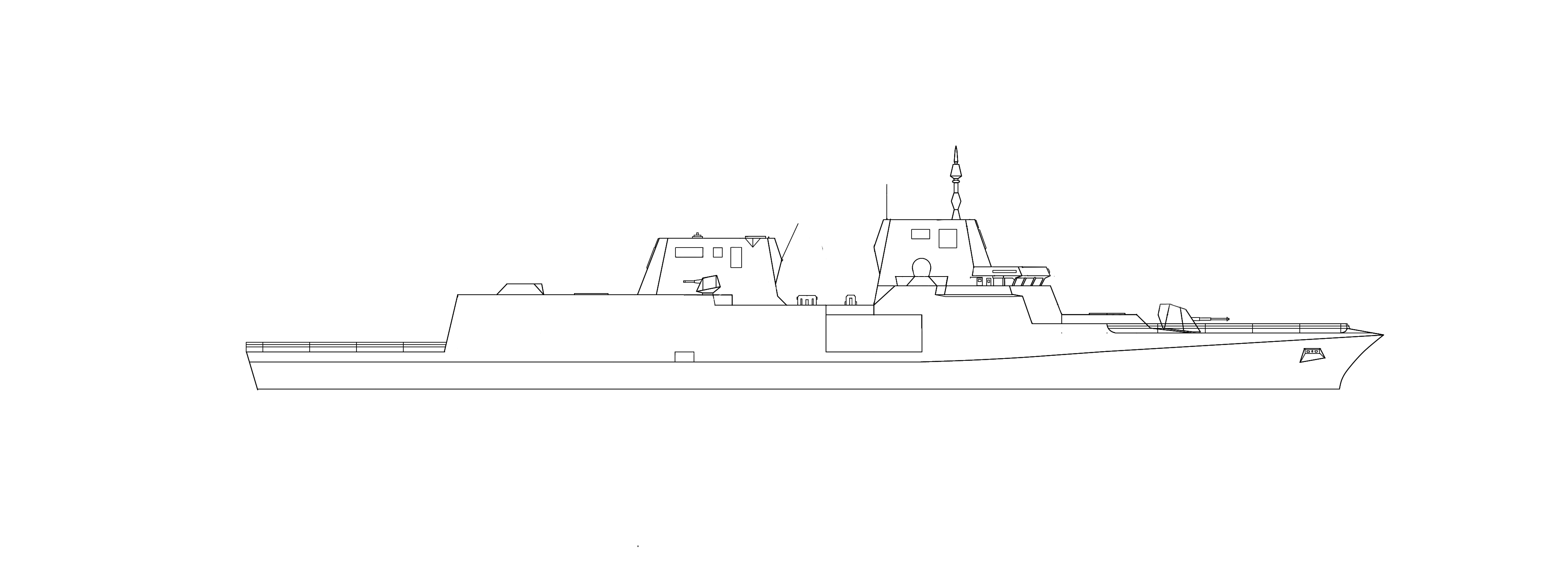 D 126m型舰队驱逐舰 哔哩哔哩