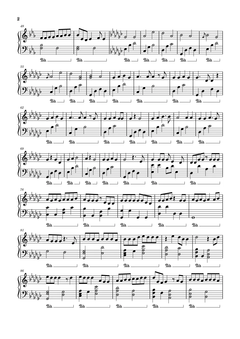 【钢琴谱】泥中に咲く(花出淤泥)-初音ミク/はりーp - 哔哩哔哩