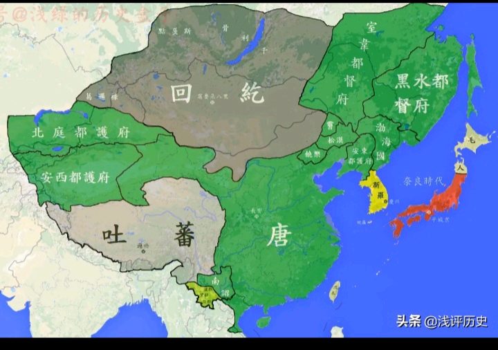 唐朝版图演变 - 哔哩哔哩