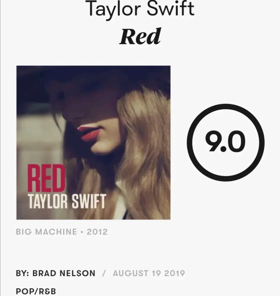 搬运】【译】叉婊Pitchfork评Taylor Swift 2012年专辑《Red》 - 哔哩哔哩