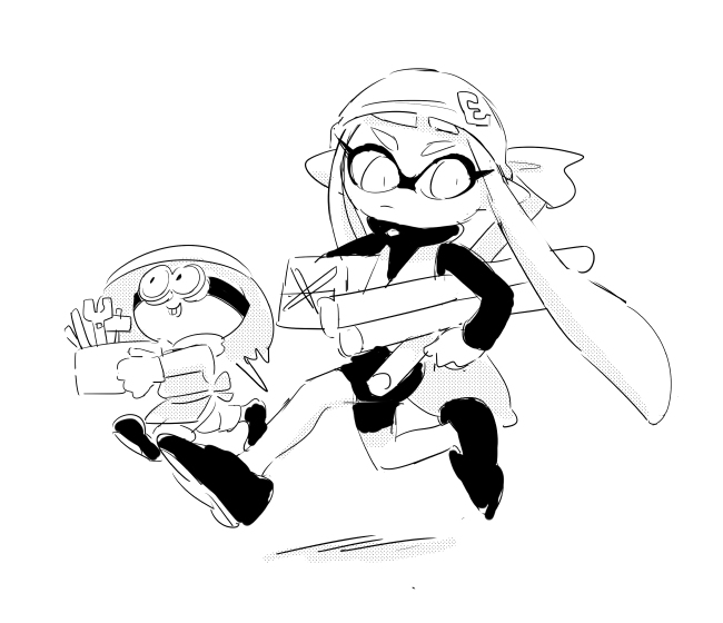 由于我发烧了,所以我又来放splatoon的图了.