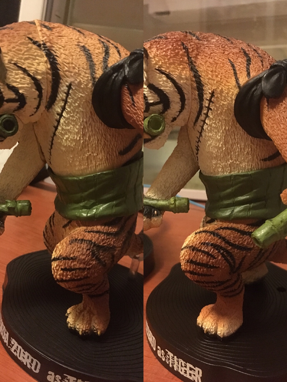 绝版老物 zreo魂系列 老虎索隆 真假对比