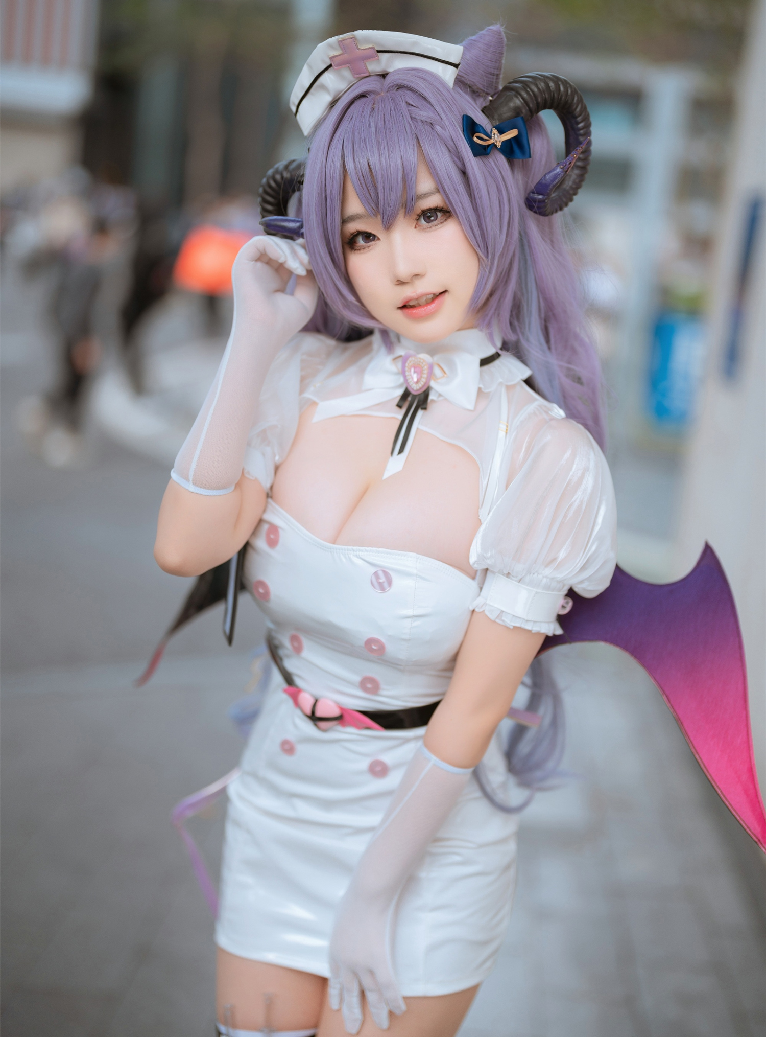 七七娜娜子魅魔刻晴同人cosplay7