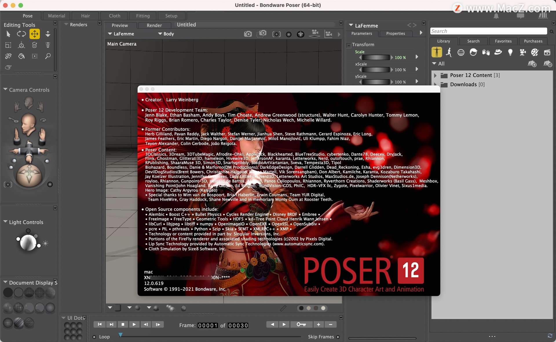 Poser Pro 12 for Mac(3D人物造型设计软件) - 哔哩哔哩