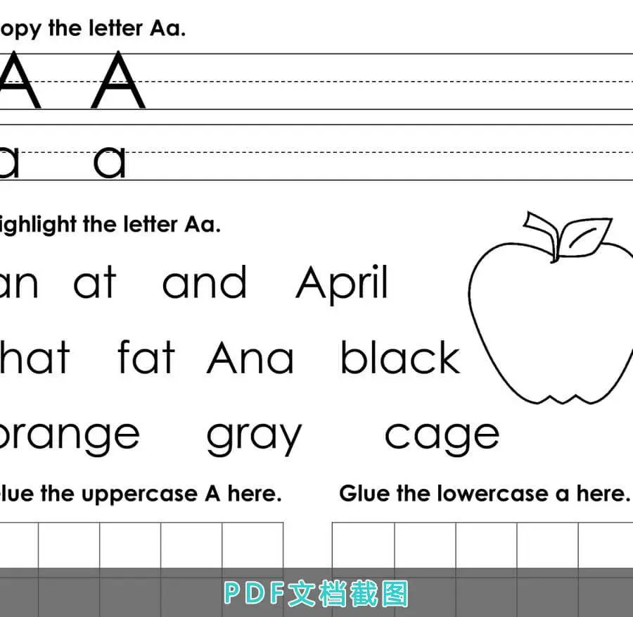 英文字母描红 高清可打印 哔哩哔哩