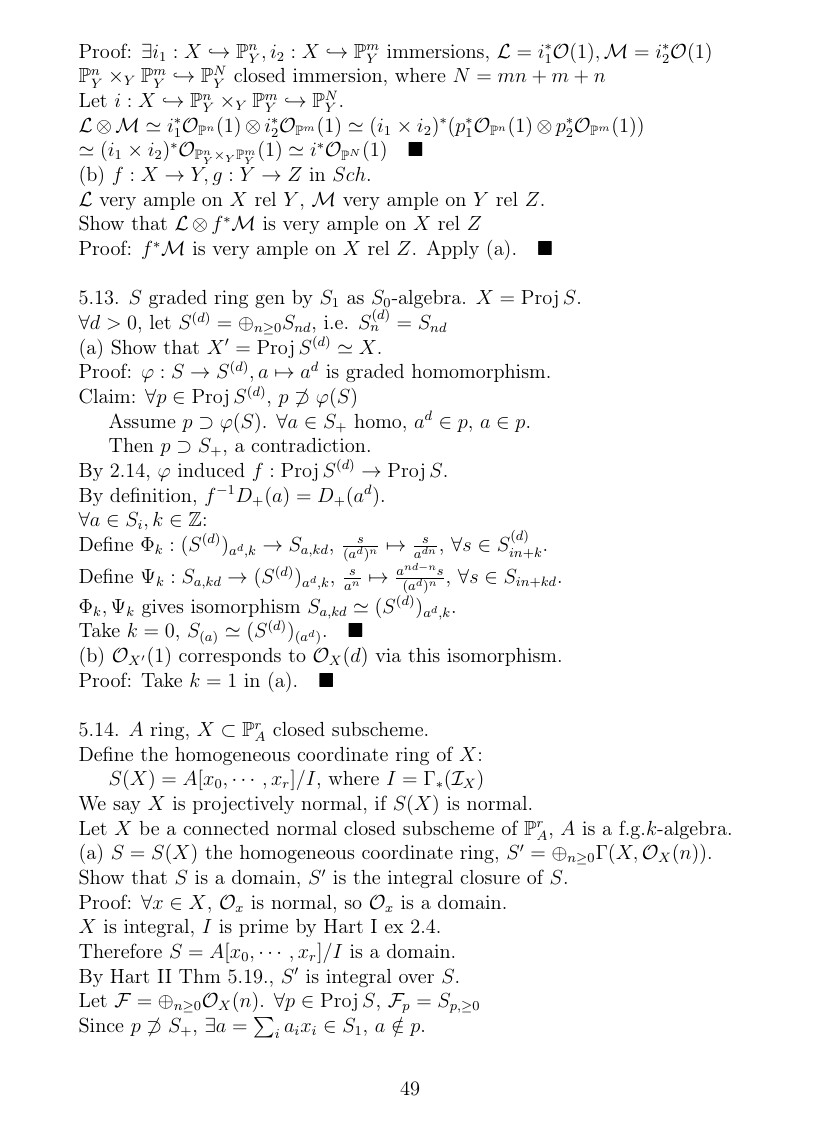 Hartshorne代数几何习题解答（五）Sheaves of Modules 哔哩哔哩