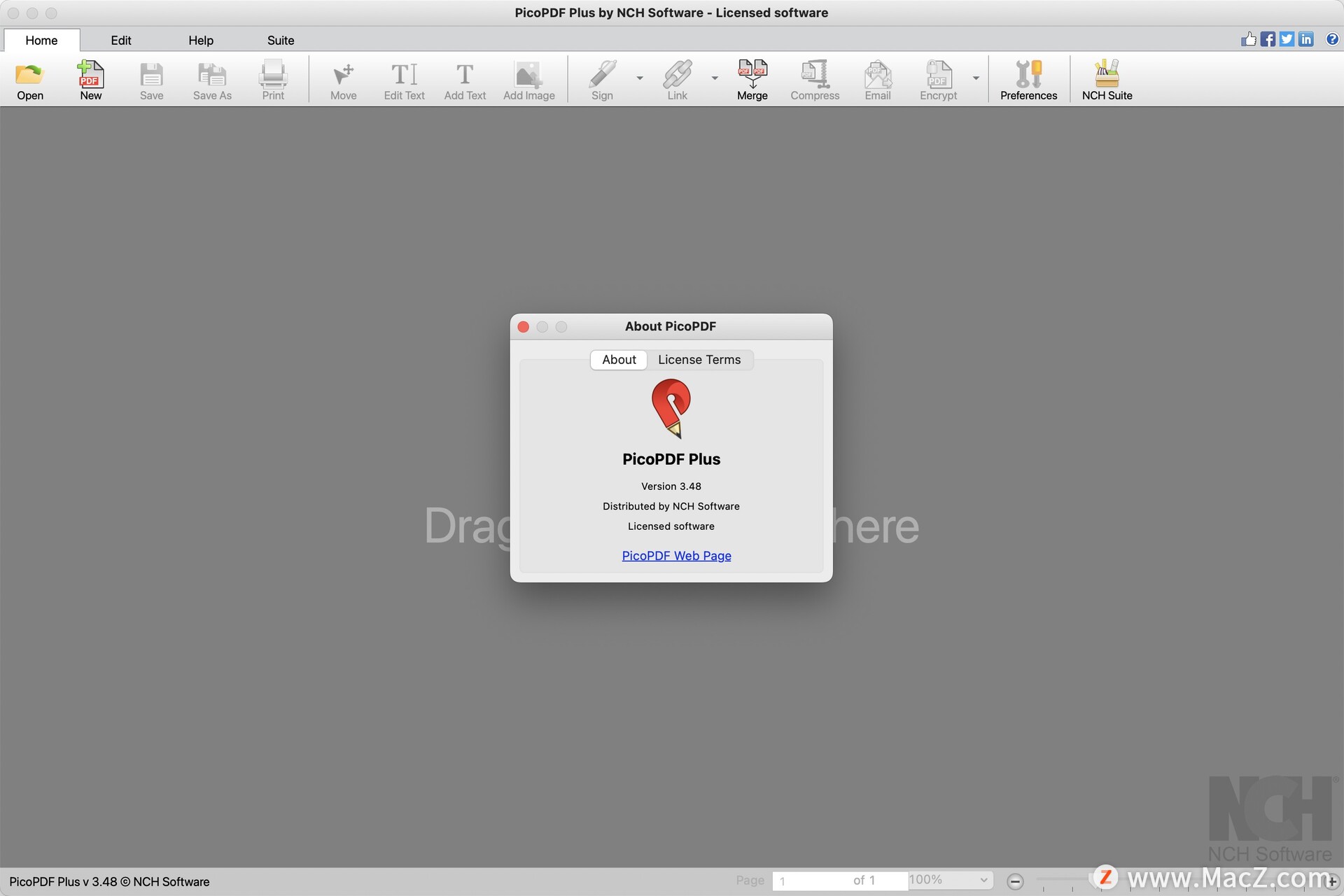 download the new version for mac NCH PicoPDF Plus 4.42