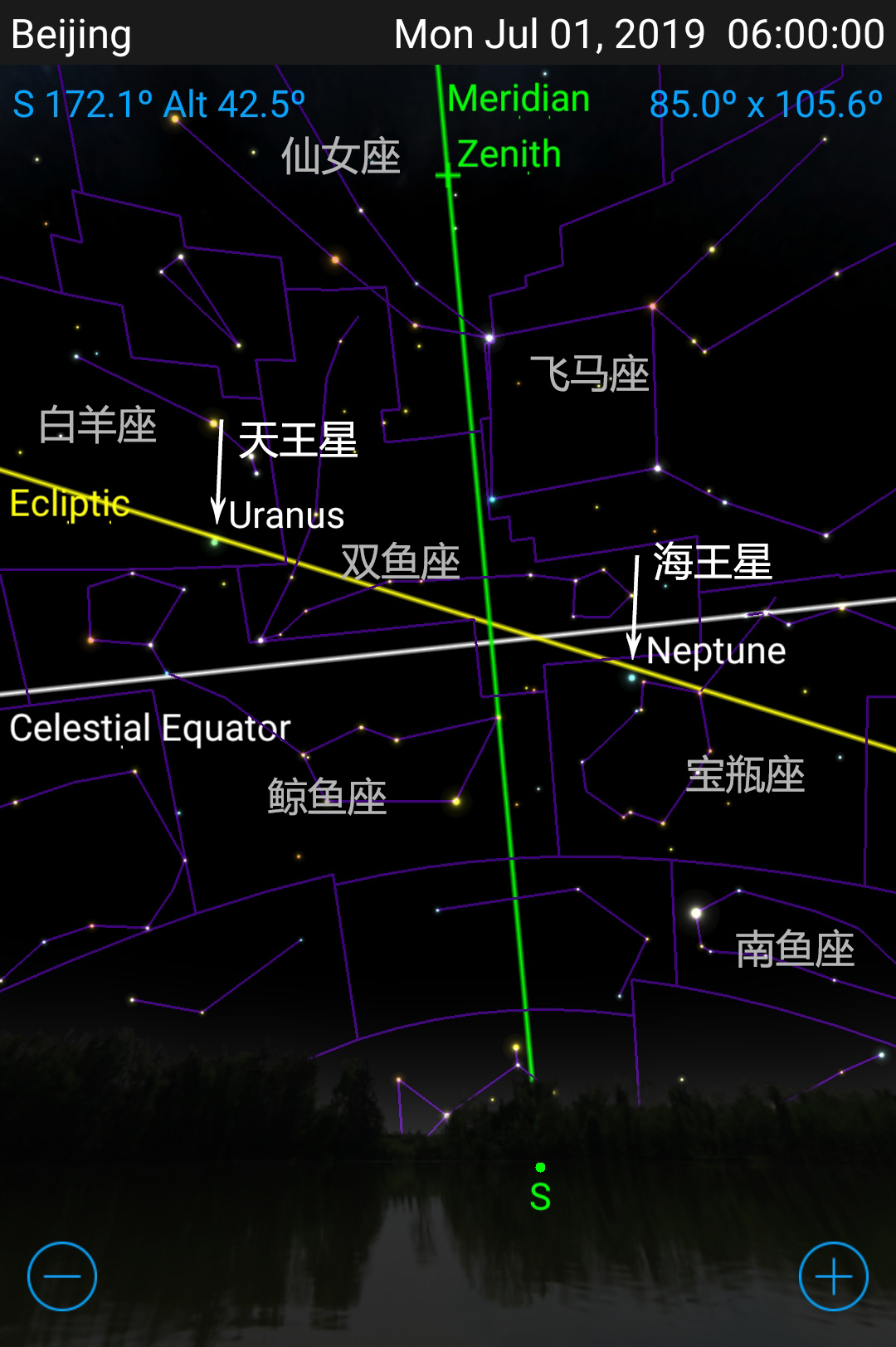 科技 学习 星空的运行方式下图可以看到天王星在白羊座范围内,海王星