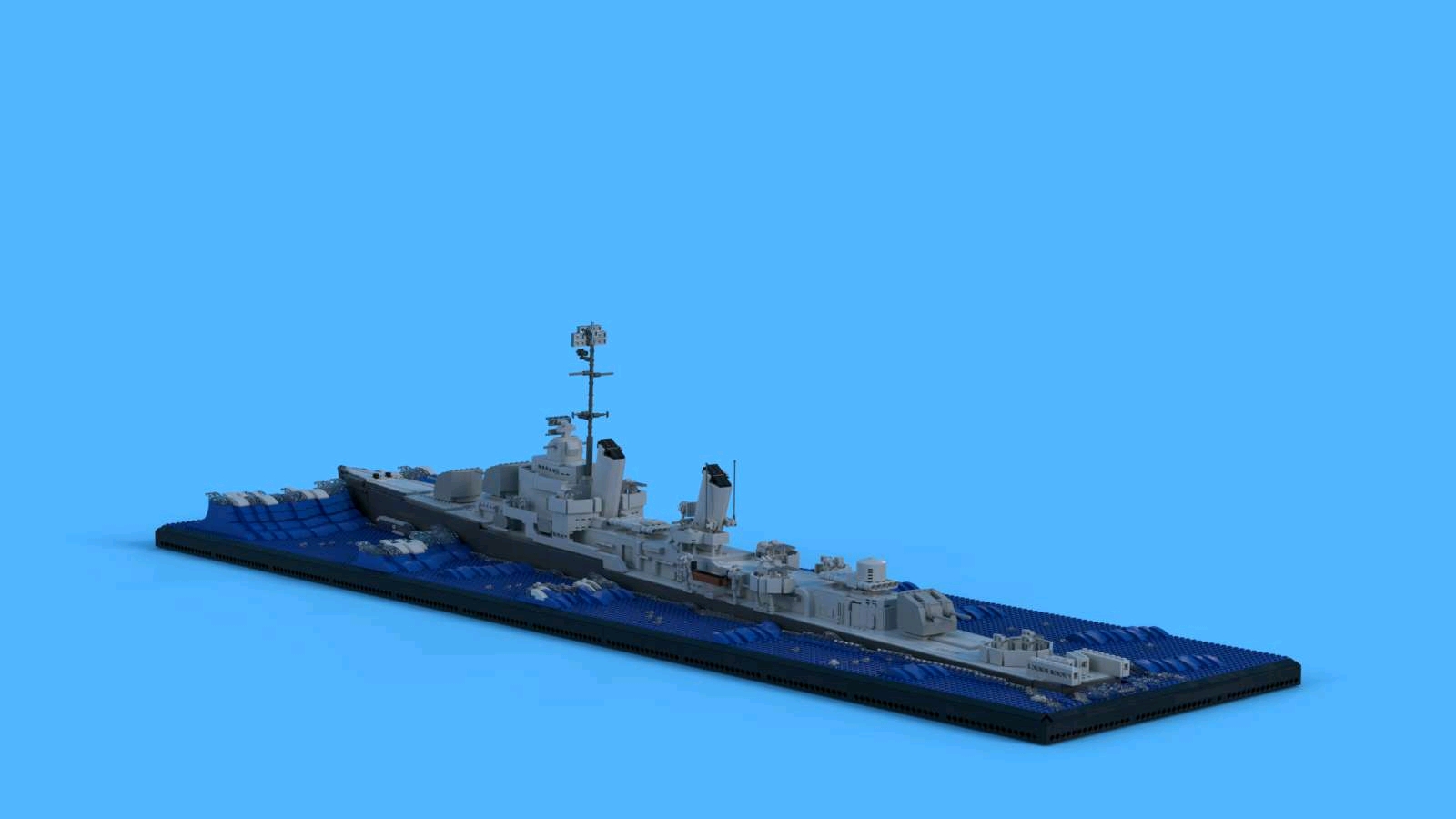 本文为我原创 本文禁止转载或摘编 乐高 lego moc 基林级驱逐舰