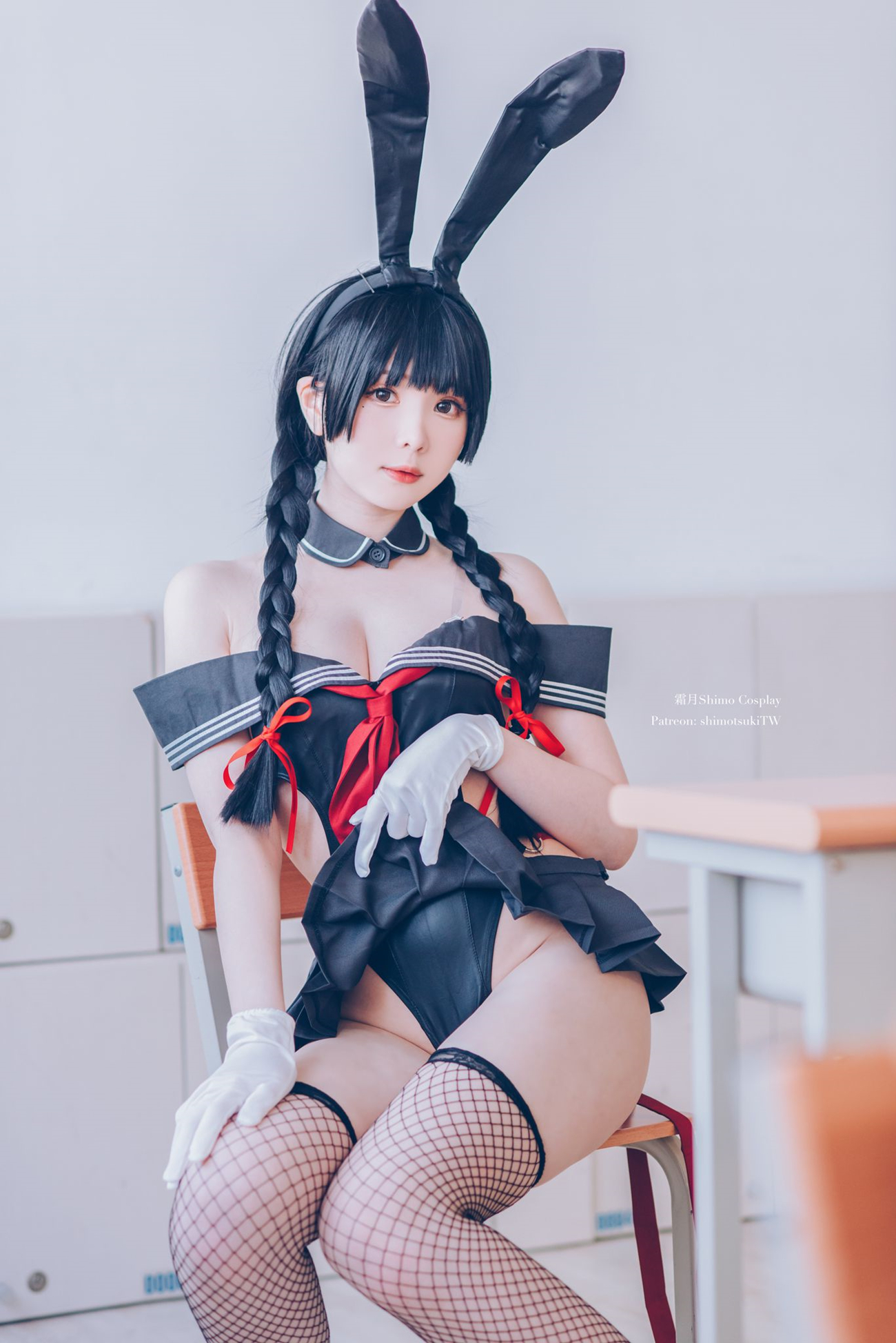 霜月shimo卯月桃子水手服兔女郎cosplay7