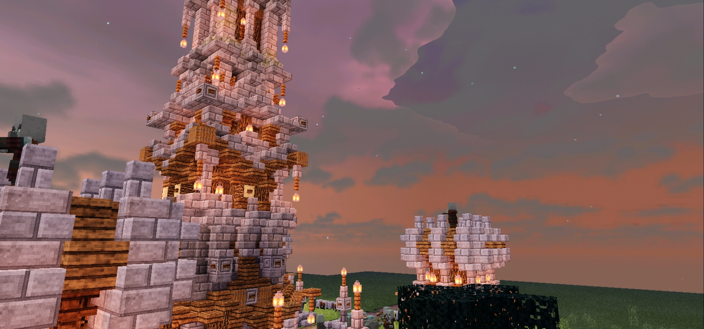 我的世界建筑掠夺者前哨站塔楼速建