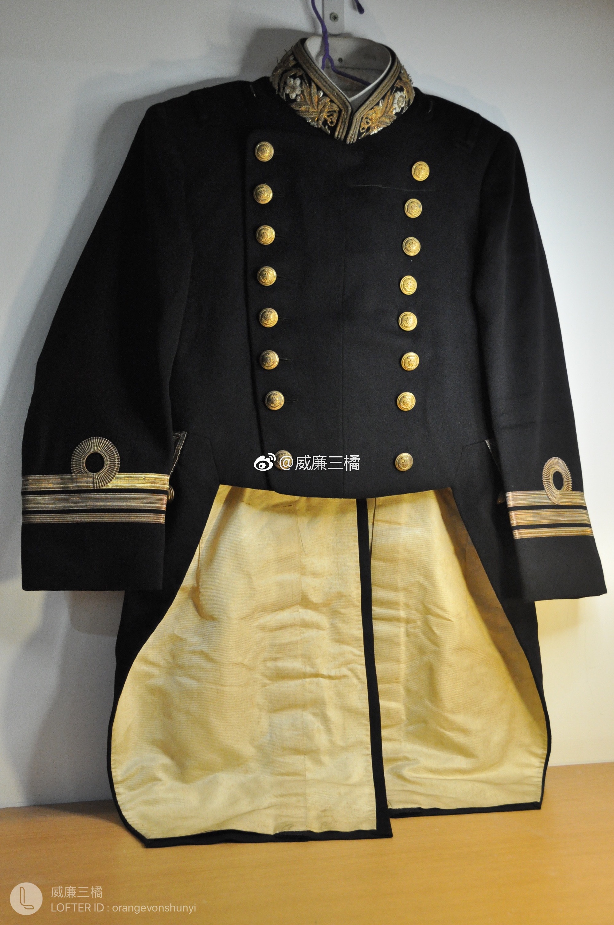 日本帝国海军少佐大礼服(原主人岛风号驱逐舰舰长 上井宏)