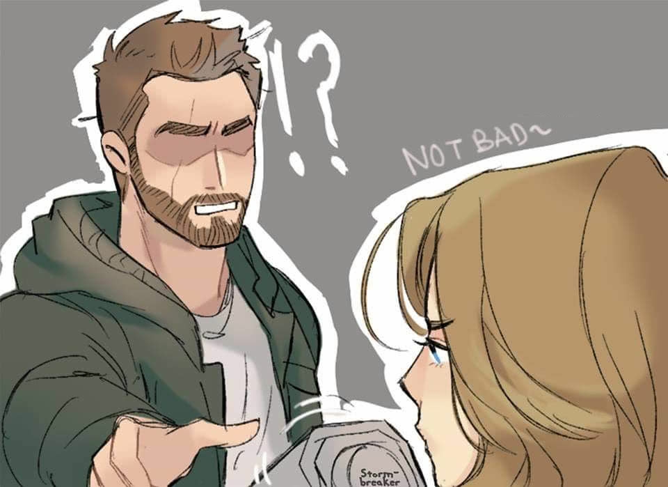 复仇者联盟4,雷神与惊奇队长。