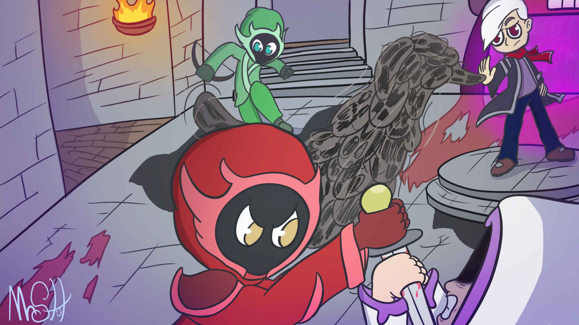 【Minecraft】Hypixel Skyblock 地牢Boss介绍之Scarf 哔哩哔哩