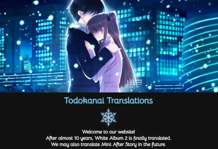 白色相簿2 White Album 2 英语翻译补丁与简要安装说明 Todokanai Tl 哔哩哔哩 白色相簿2 White Album 2 英语翻译补丁与简要安装说明 Todokanai Tl 哔哩哔哩