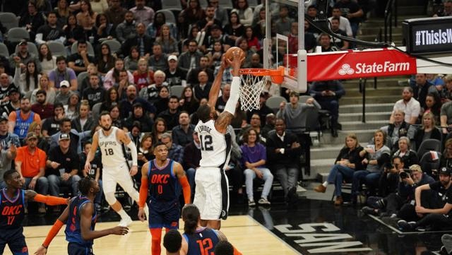 双加时艰难分胜负 阿德生涯新高56分威少24助攻 马刺战胜雷霆