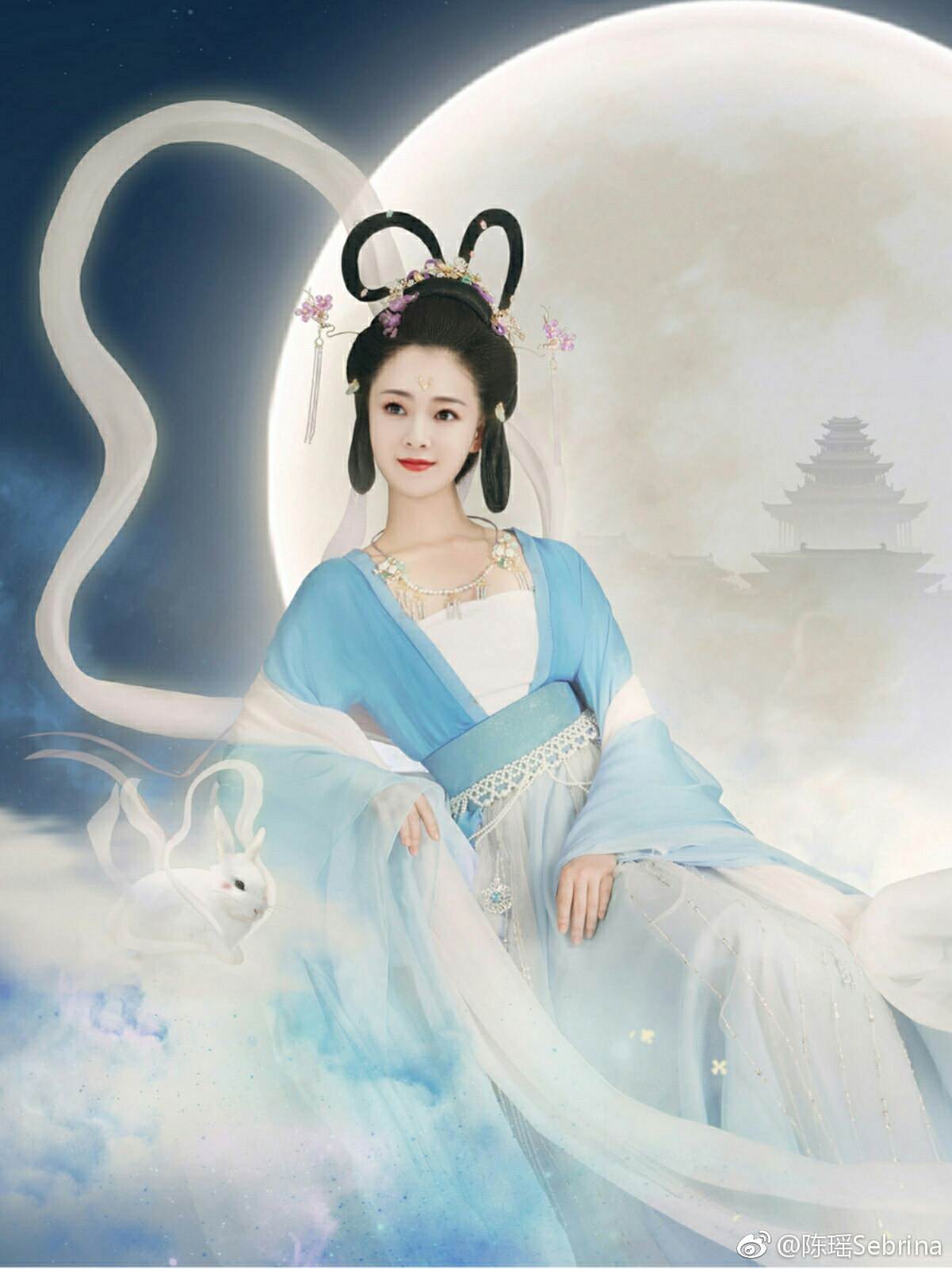 这个嫦娥姐姐是不是超级美