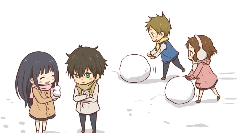 冰菓 福部里志 伊原摩耶花的同人插画作品 哔哩哔哩