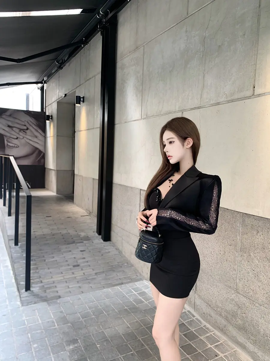 千金风气质抹胸裙连衣裙黑色裙子短裙小黑裙