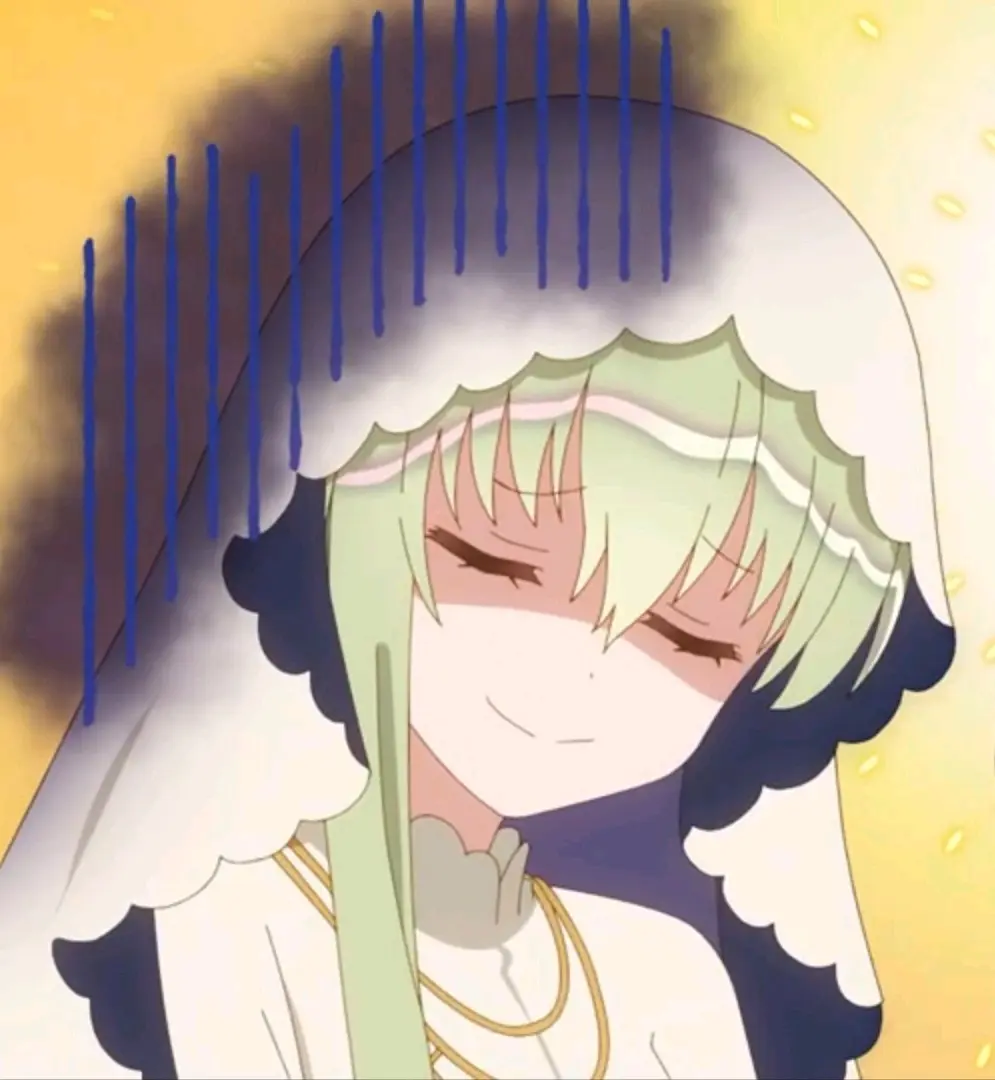 白圣女与黑牧师动画第二集塞西莉亚表情包