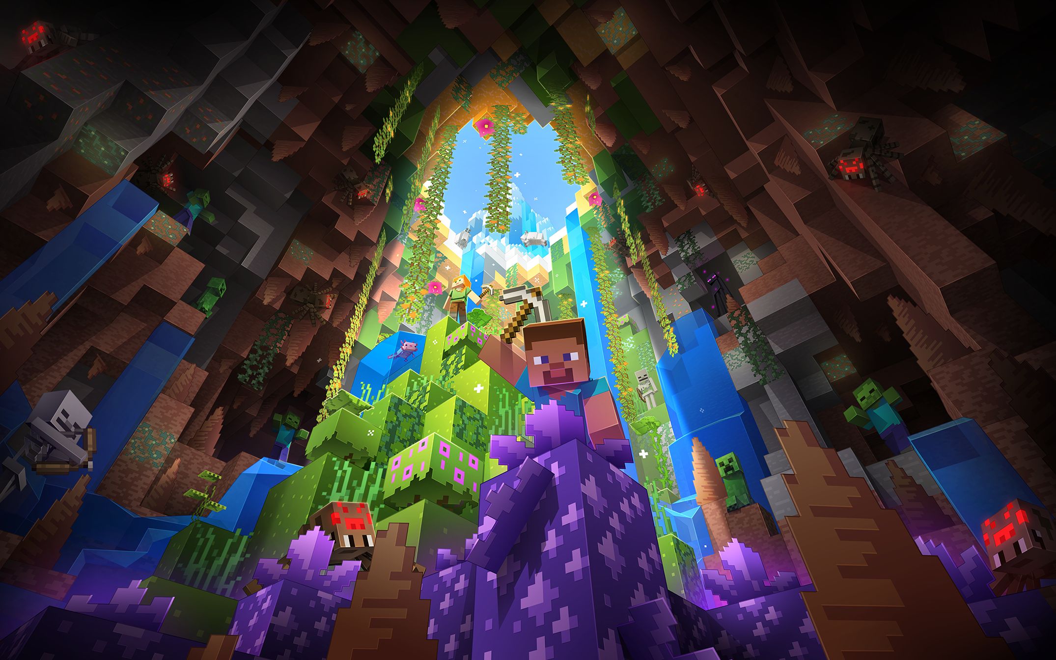 Minecraft经典壁纸大展览(第一部) - 哔哩哔哩