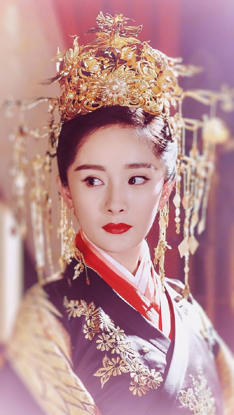 五位珍珠流苏头饰的古装美女,杨幂仙气但都不及她惊艳