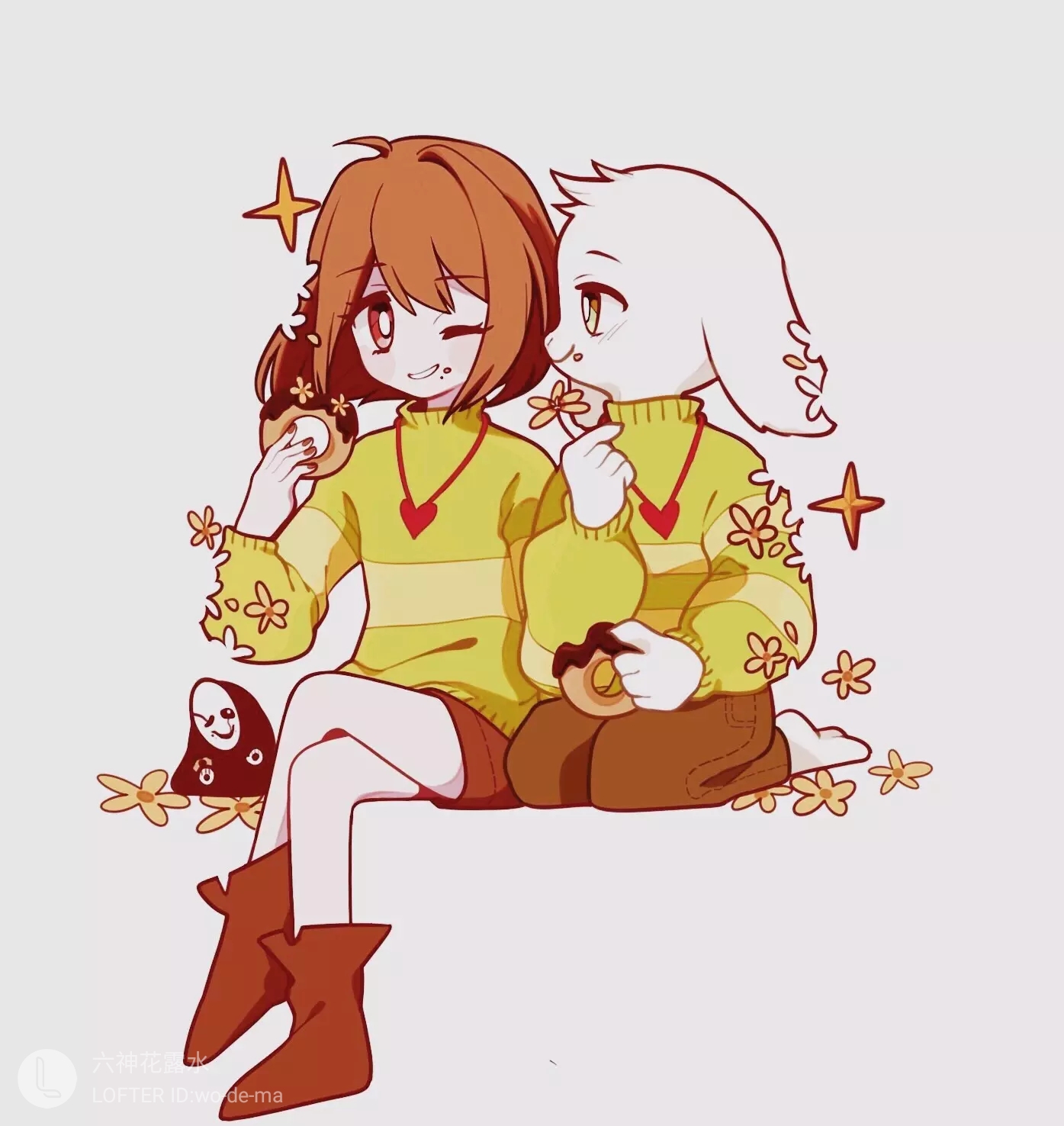 asriel x Chara图片