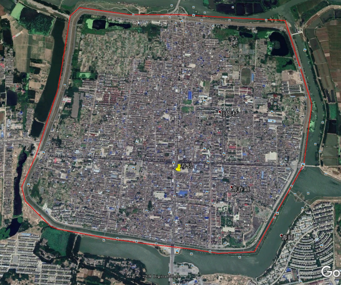 安徽寿县县城古城区.寿县,古称寿春,是楚文化的故乡,文化古迹众多.