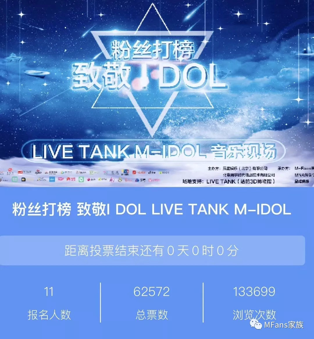 "粉丝打榜 致敬idol"第二期演出团体选手招募进行中