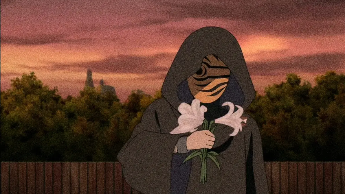 虎皮面具带土扔花壁纸