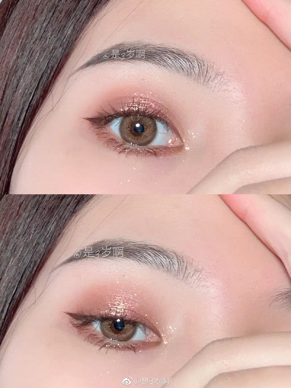 「是三岁啊」跟着三岁买美瞳