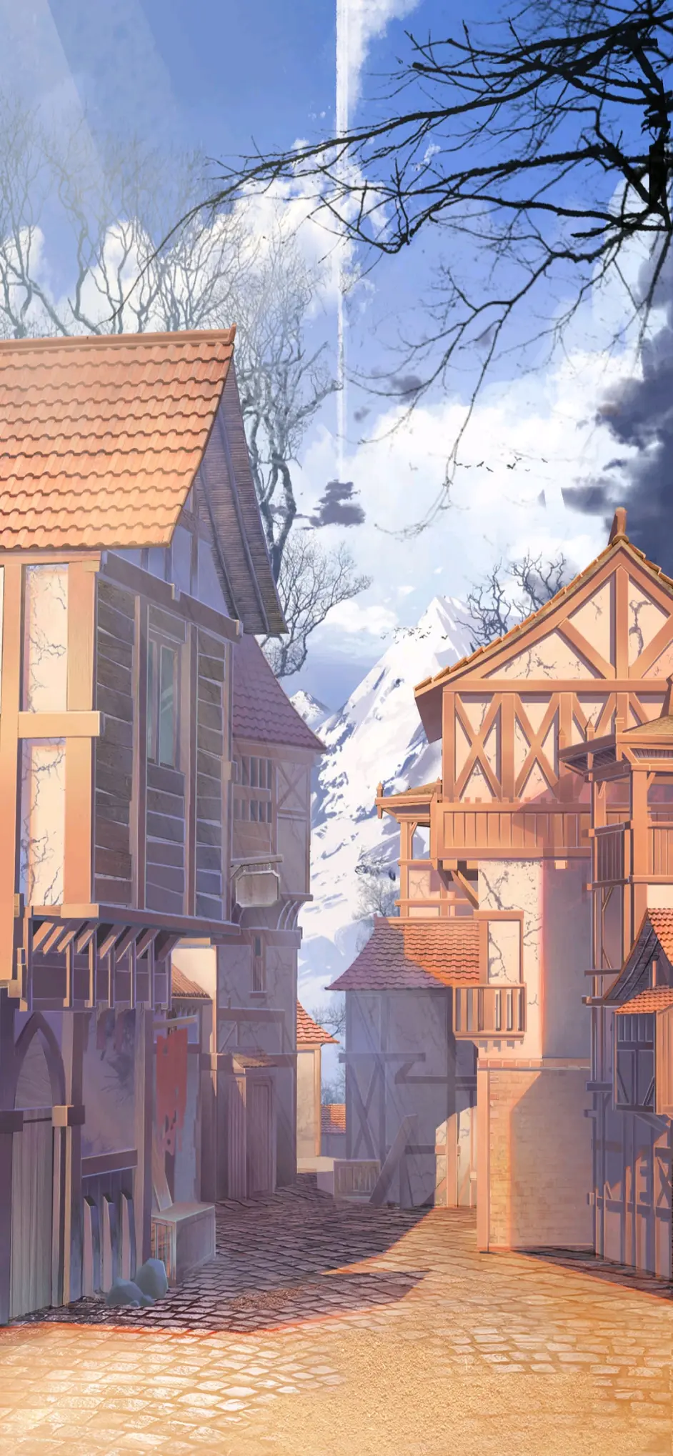 唯美画风的二次元动漫风景壁纸 全面屏壁纸 哔哩哔哩