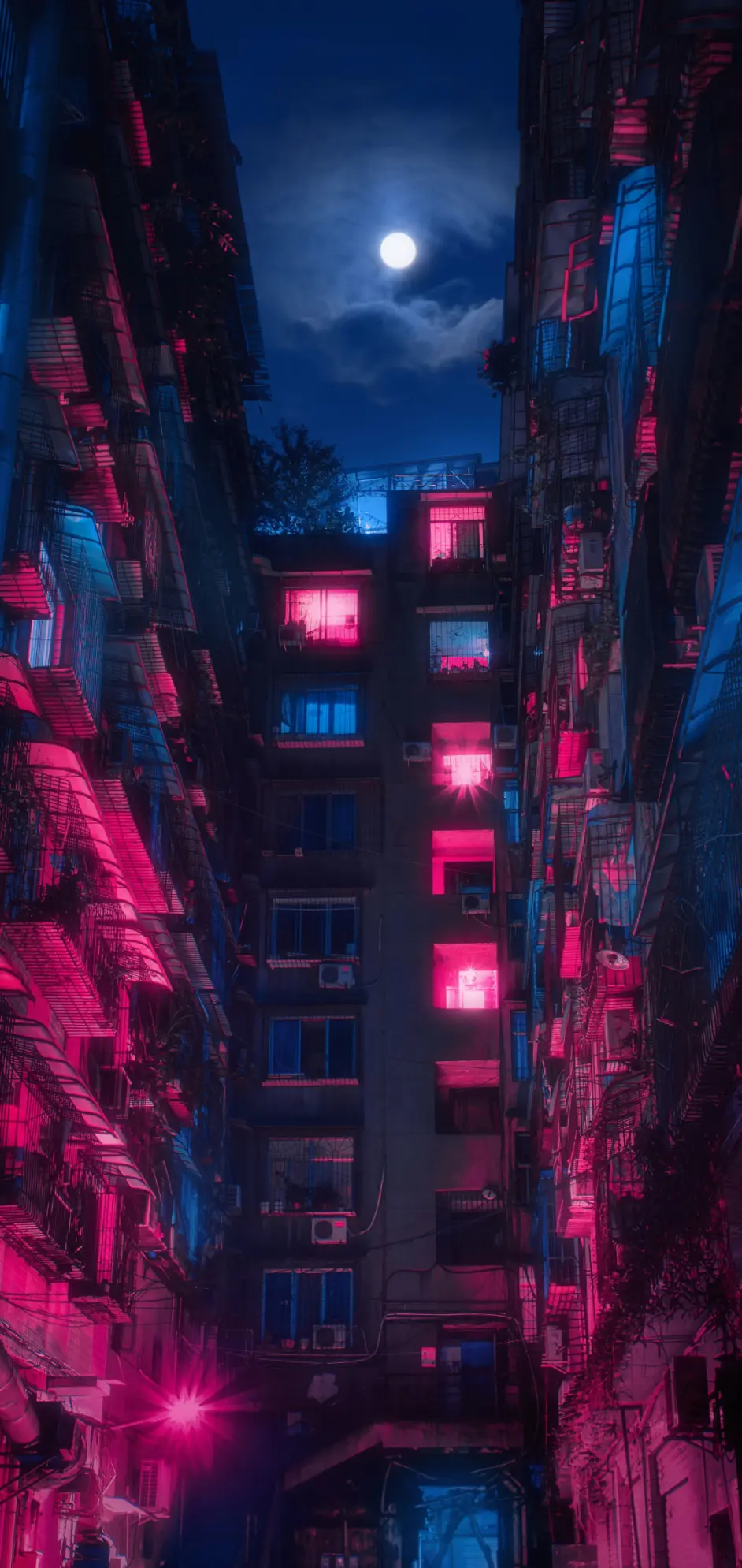 手机壁纸 紫色的清冷与神秘 哔哩哔哩