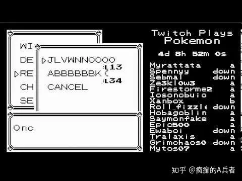 与百万 云玩家 一起推剧情的煎熬体验 著名社会学实验twitch Plays Pokemon 哔哩哔哩