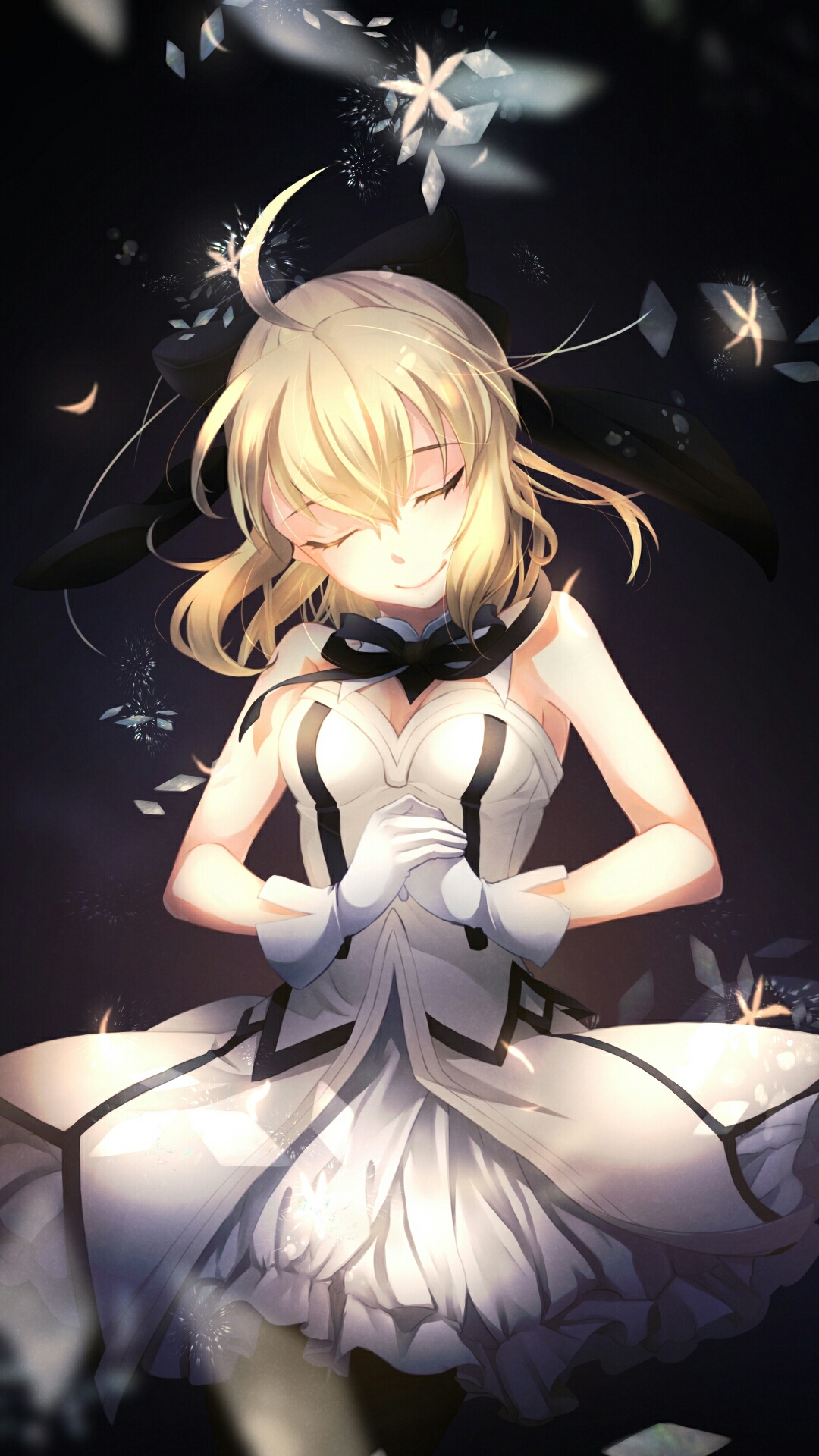 Fate英灵插图 纯结无瑕的白色少女[阿尔托莉雅