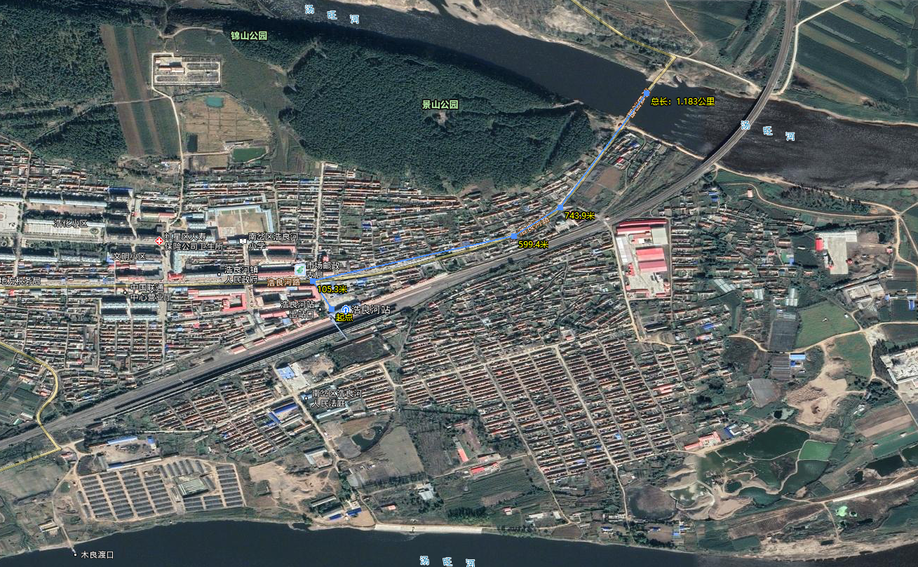 该桥附近还有秋冷铁路桥,而秋冷铁路是绥佳1979年改线前的绥佳威岭