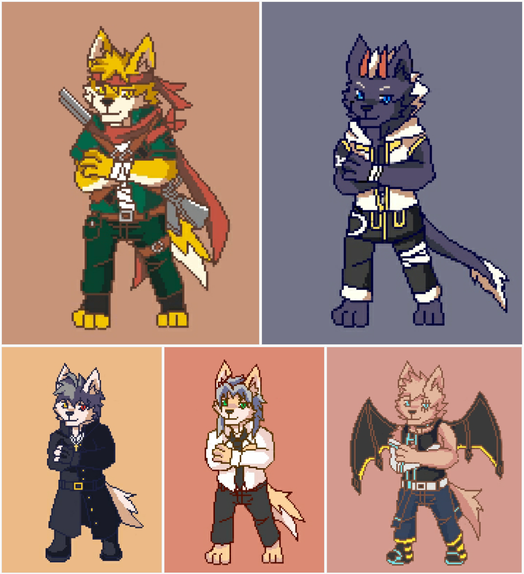 都是私人设定请勿使用【前面的银发白狼和刀疤蓝狼是自家的 快乐任豚