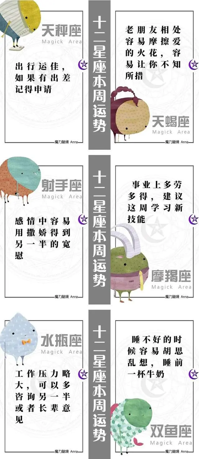 十二星座本周运势8月2日至8月8日 哔哩哔哩