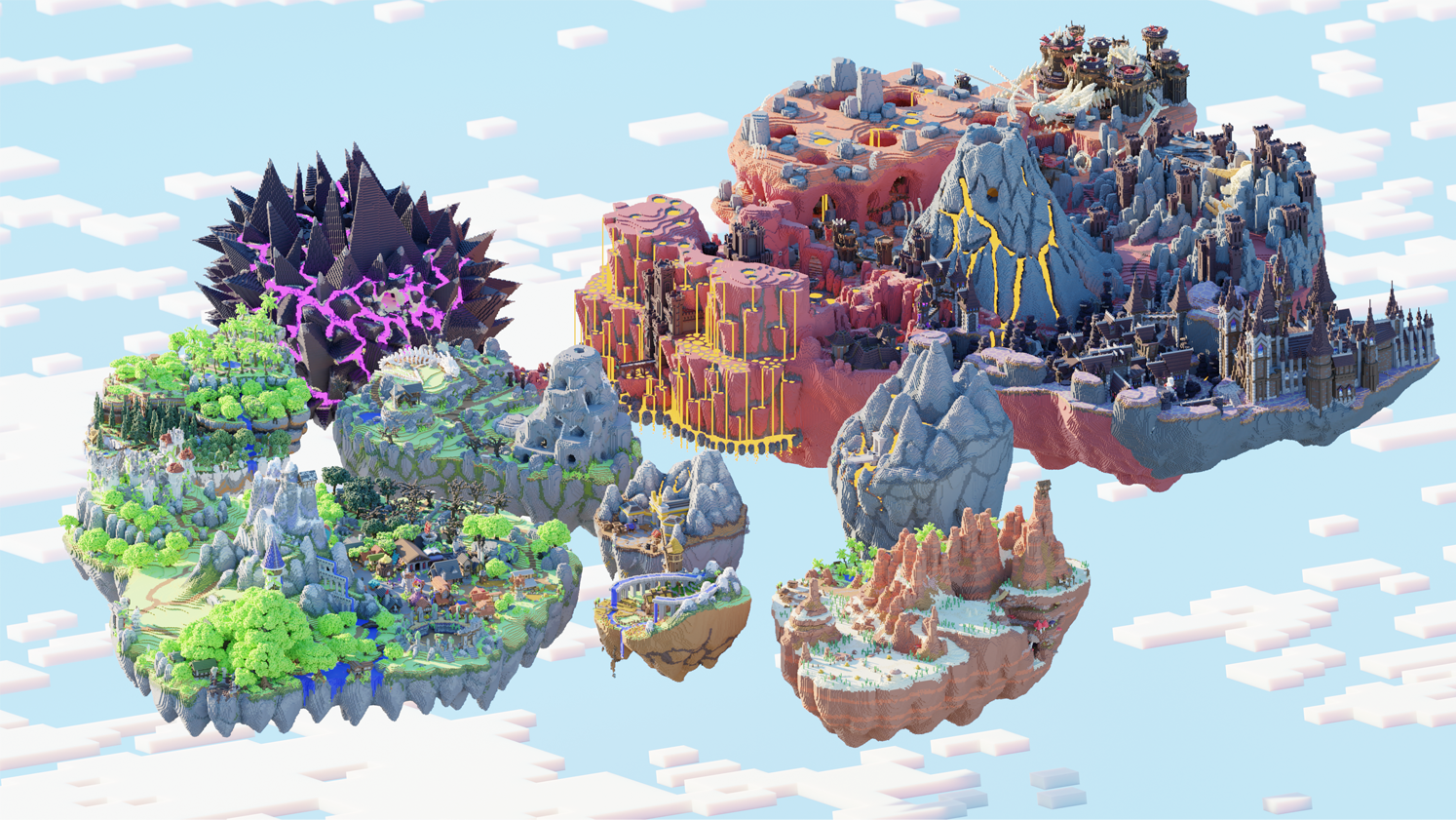 【Hypixel】Skyblock位置之绯红炽岛/绯红孤岛 哔哩哔哩