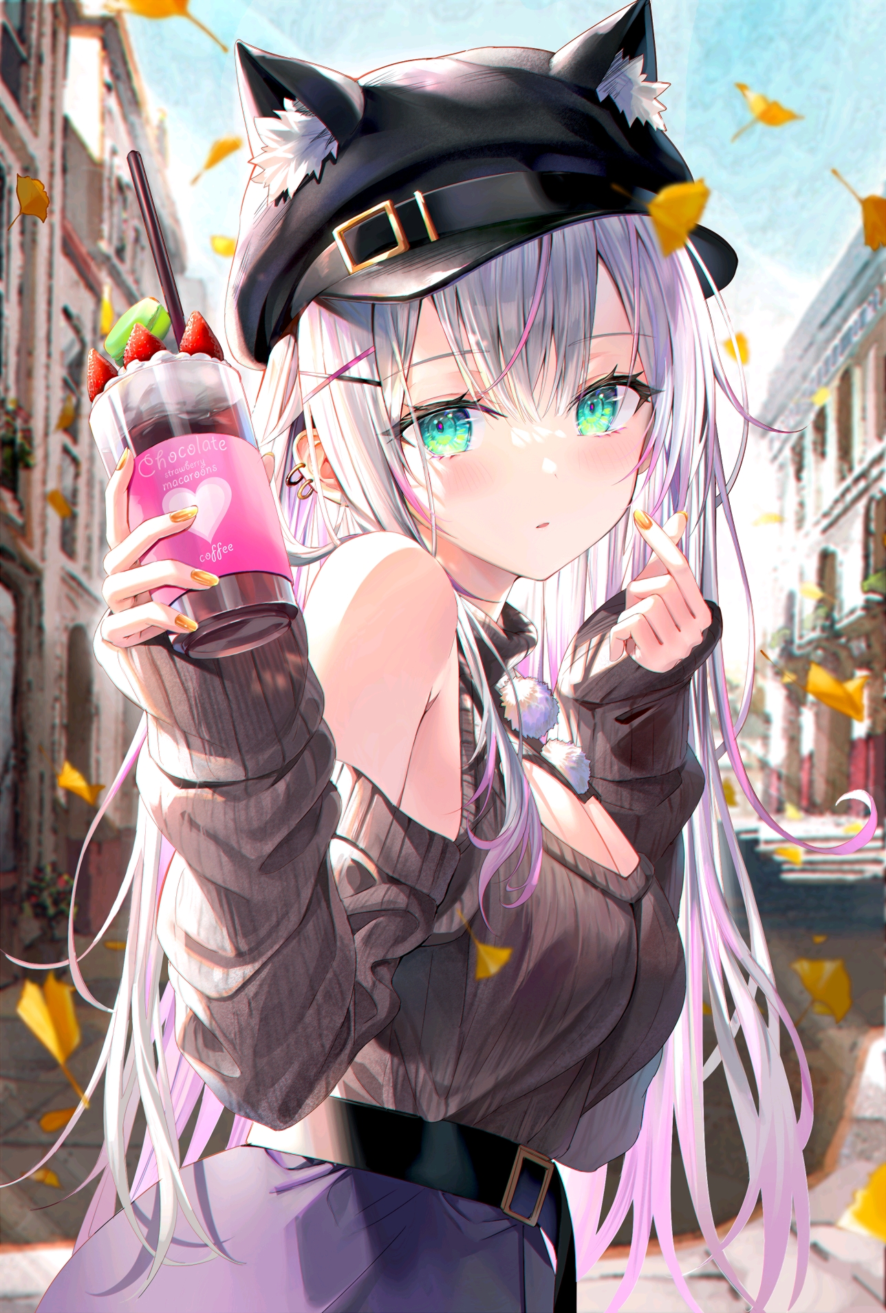 动漫壁纸人均白毛控