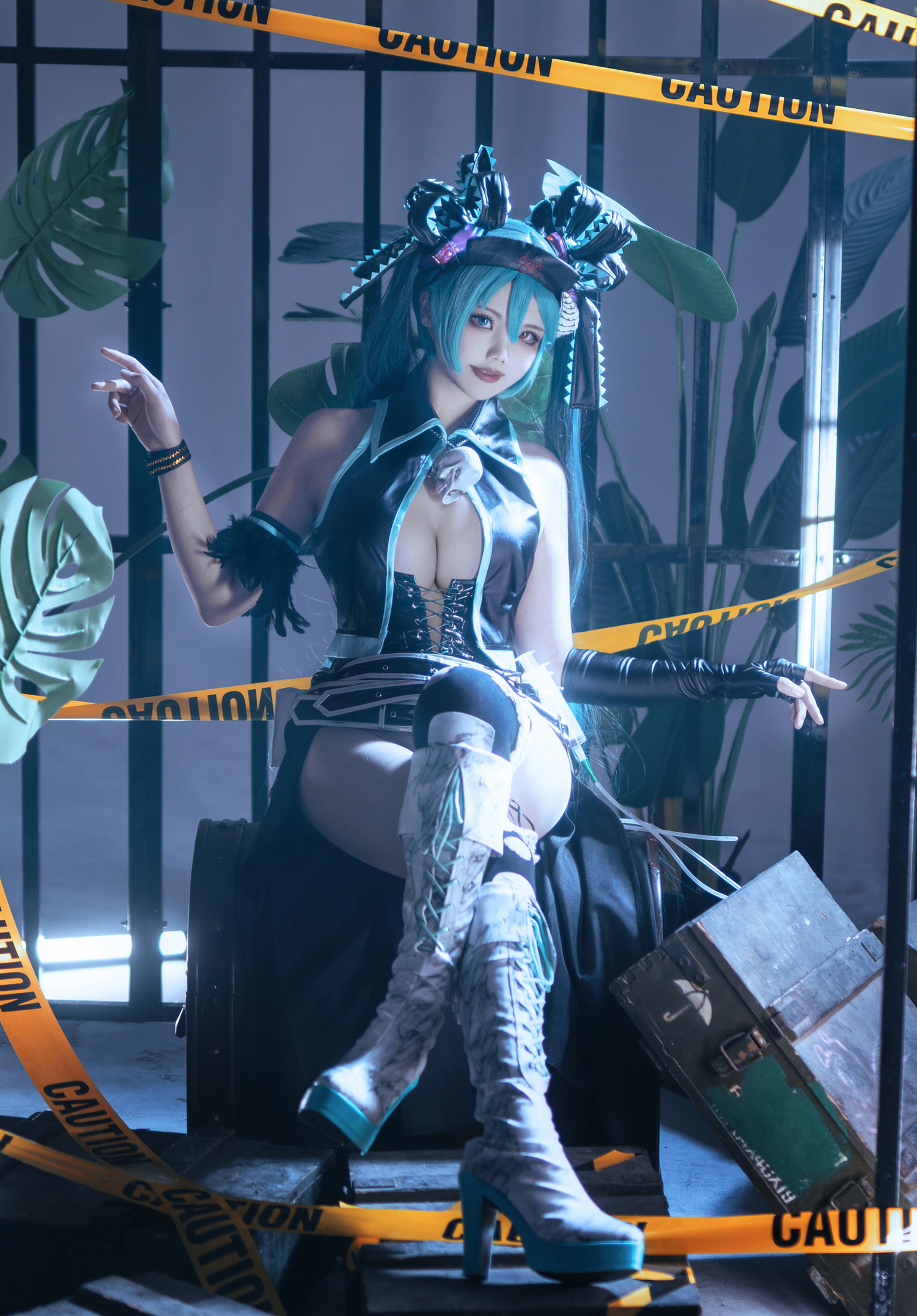 墨色的团子_墨舒初音未来骸音钙cosplay4