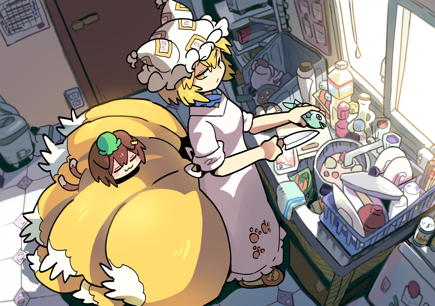 兴趣 绘画 策士之九尾一一八云蓝(东方图集)今天是