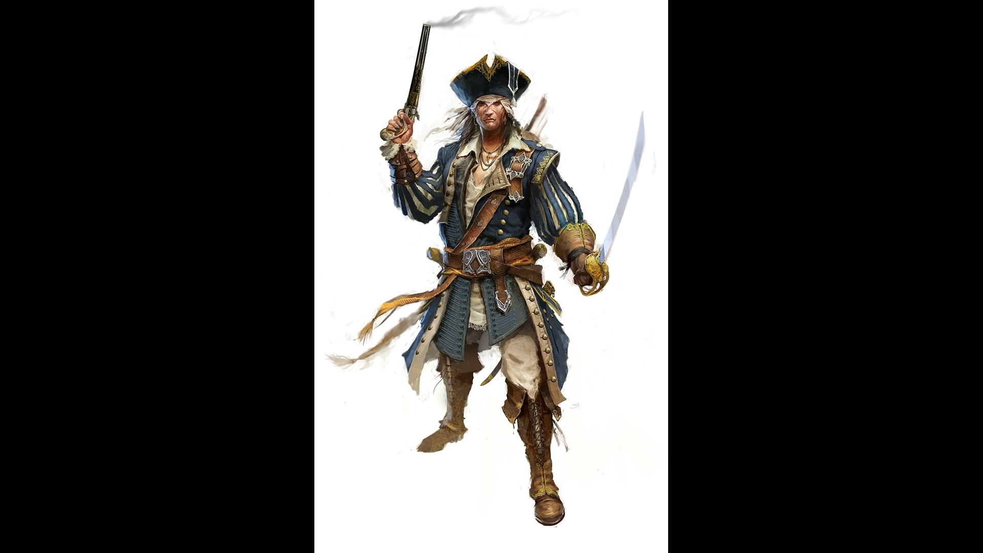 《刺客信条3》早期概念图包含人物,地点,武器等原画