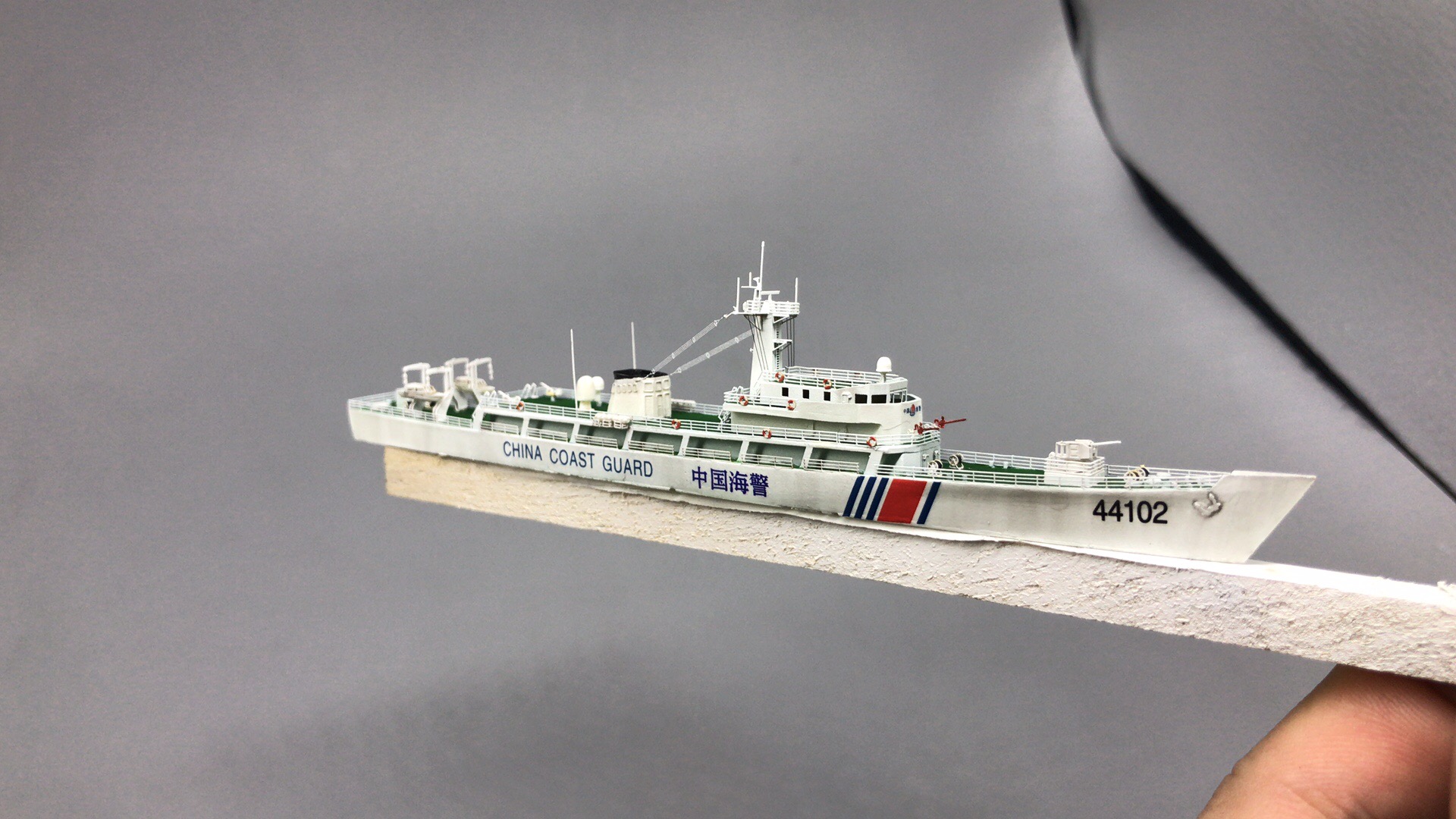 手工船模1700中国海警728型巡逻舰44102舰