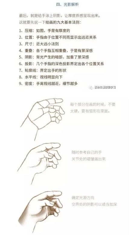 如何画手 比较简单