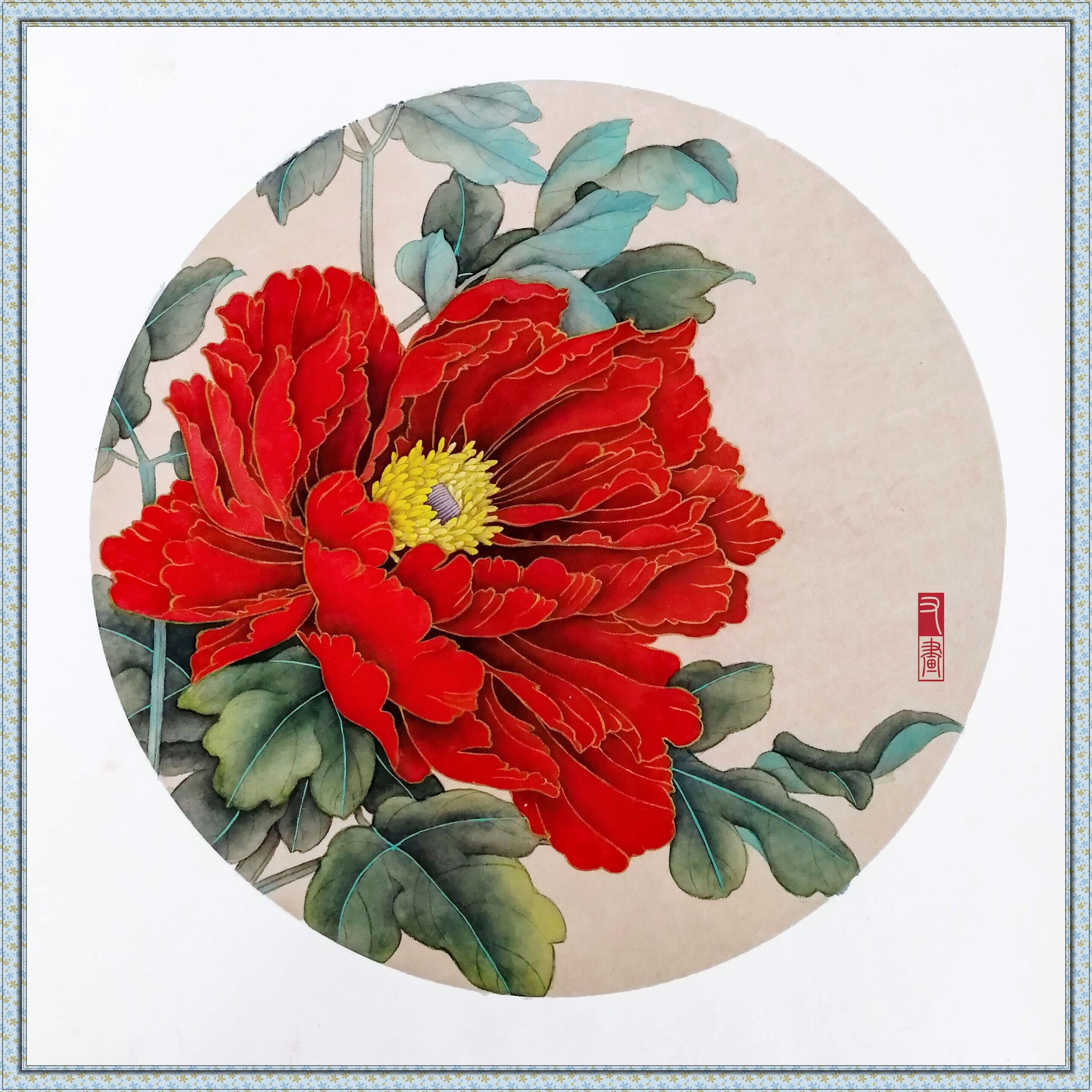 国画 | 工笔牡丹教程教学步骤