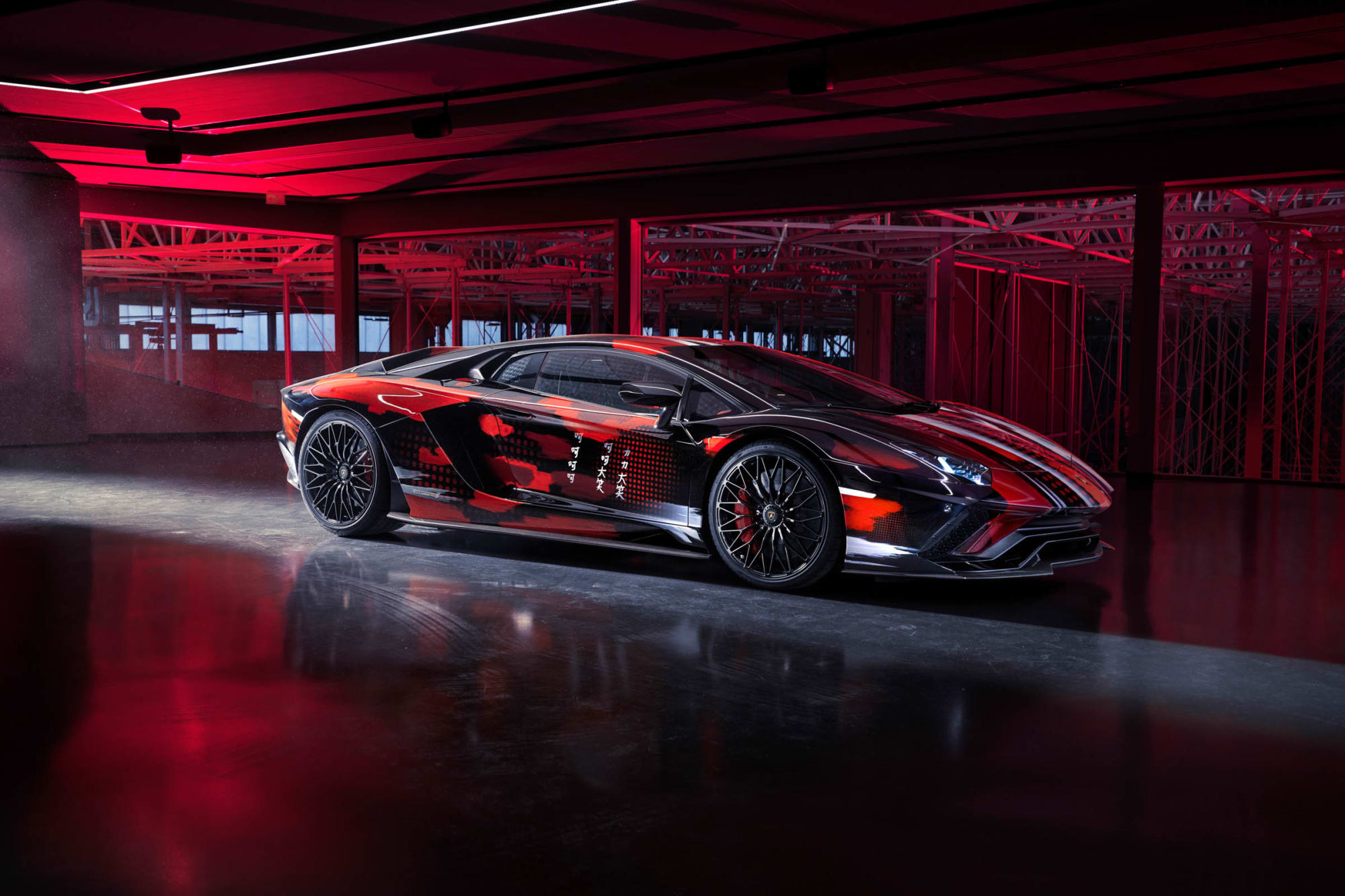 兰博基尼aventador s,车身颜色都要酷炫无比