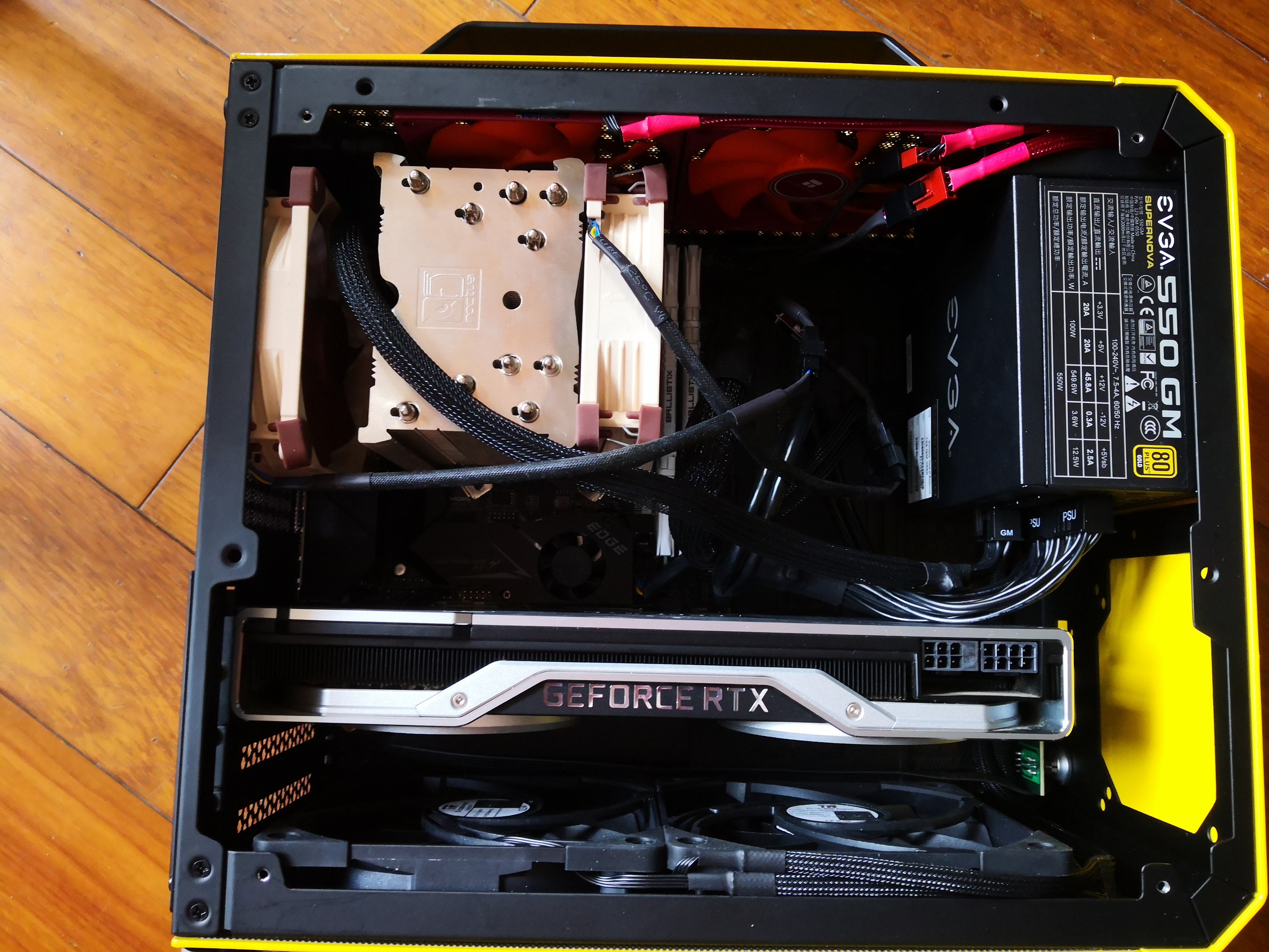 散热器:猫头鹰u9s散热器 利民tl-c1212cm风扇*2 利民tl-9015 9cm风扇*