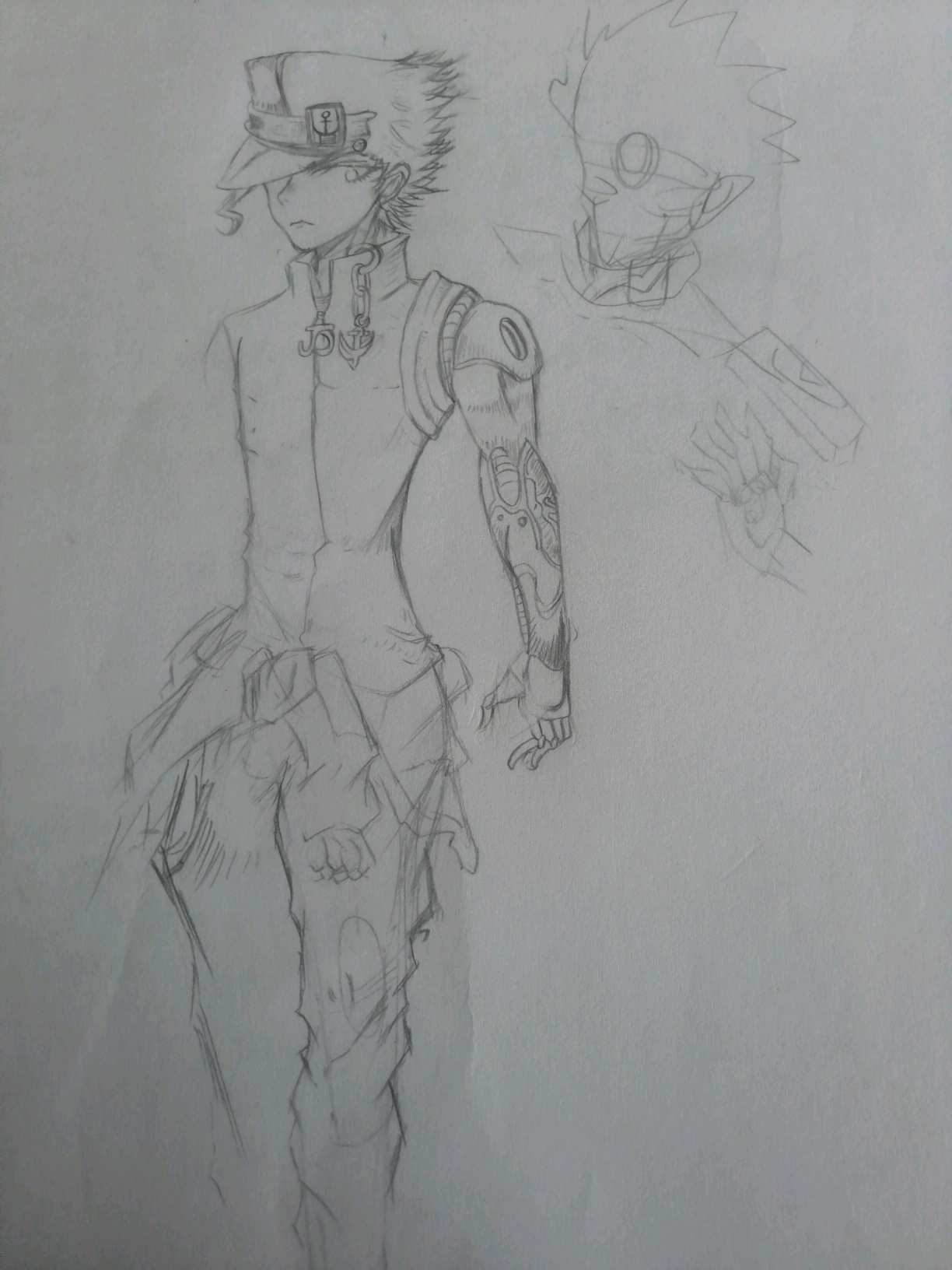 这是承太郎赛博朋克风格(应该算是(ω))