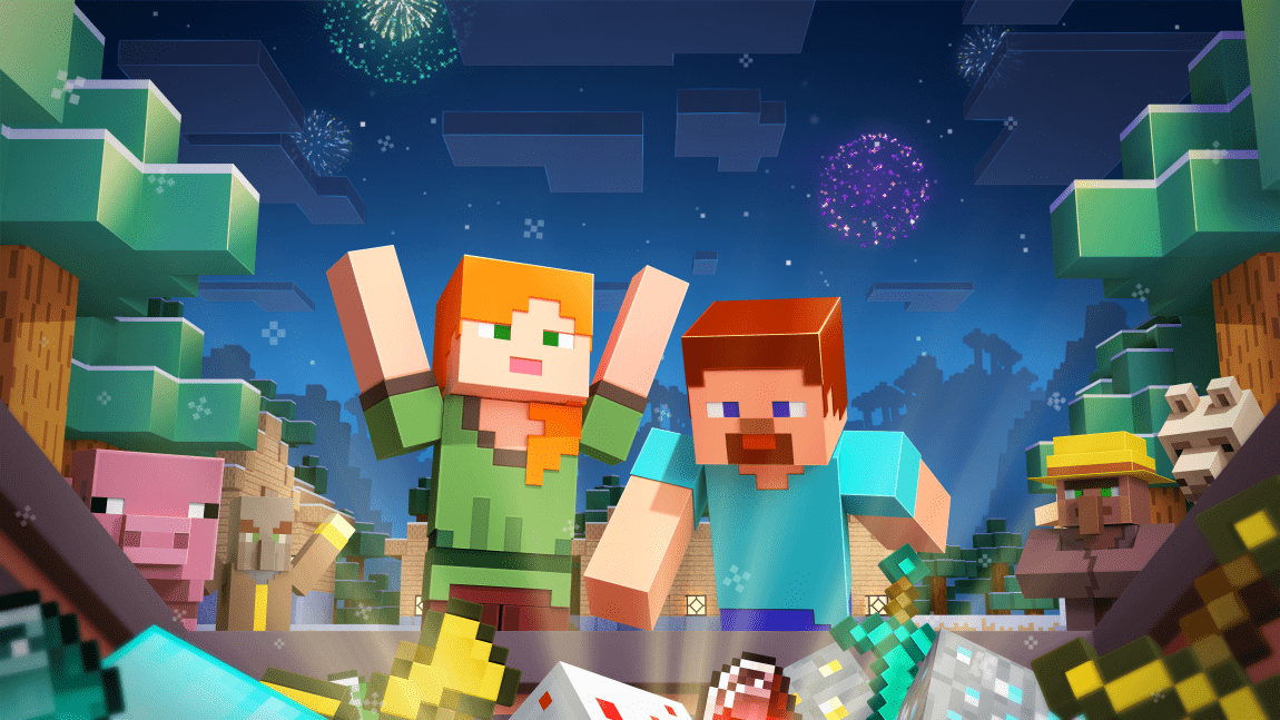 Minecraft经典壁纸大展览(第一部) - 哔哩哔哩